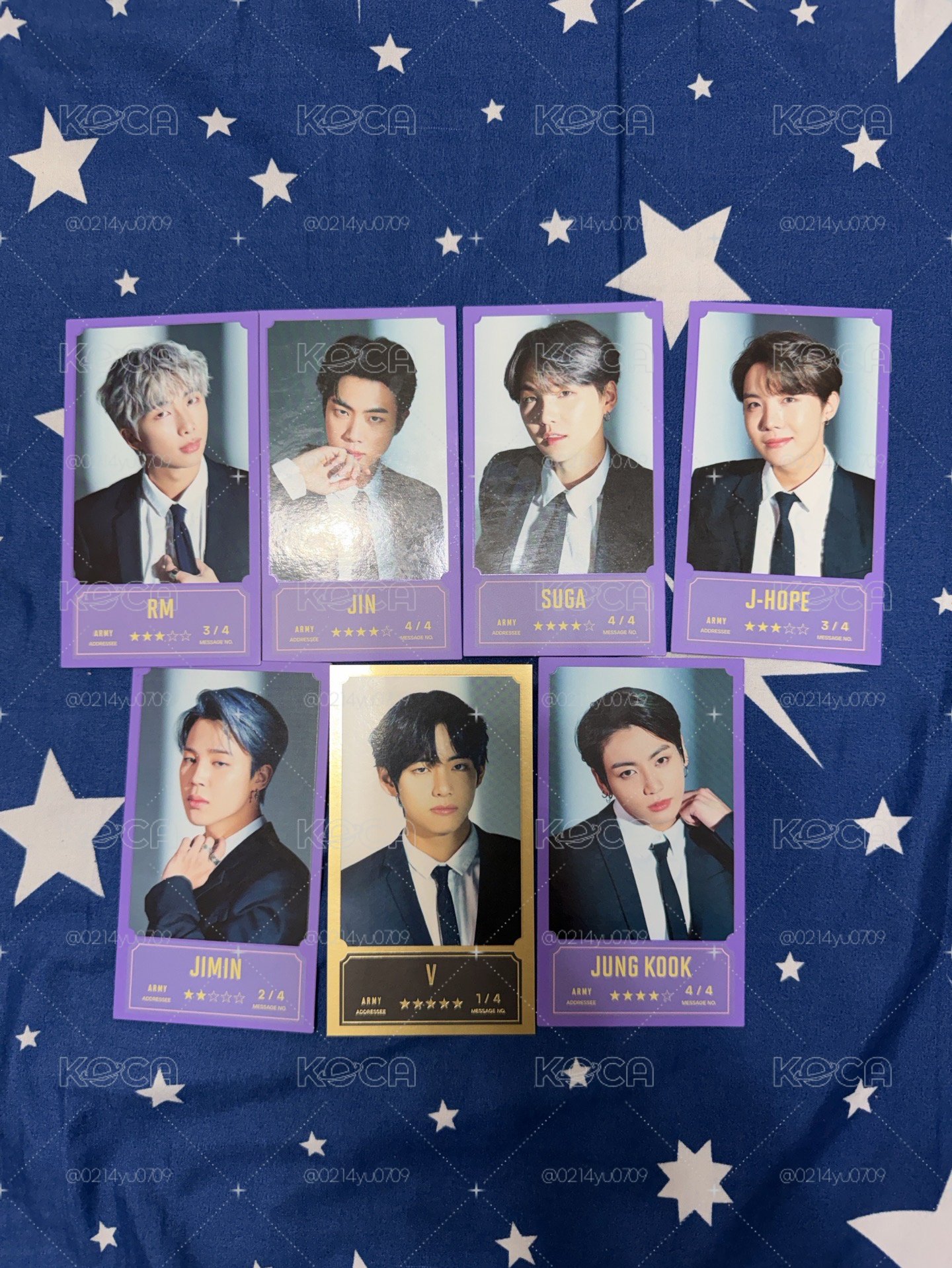 BTS BANGBANG CON 留言卡 整組不拆①