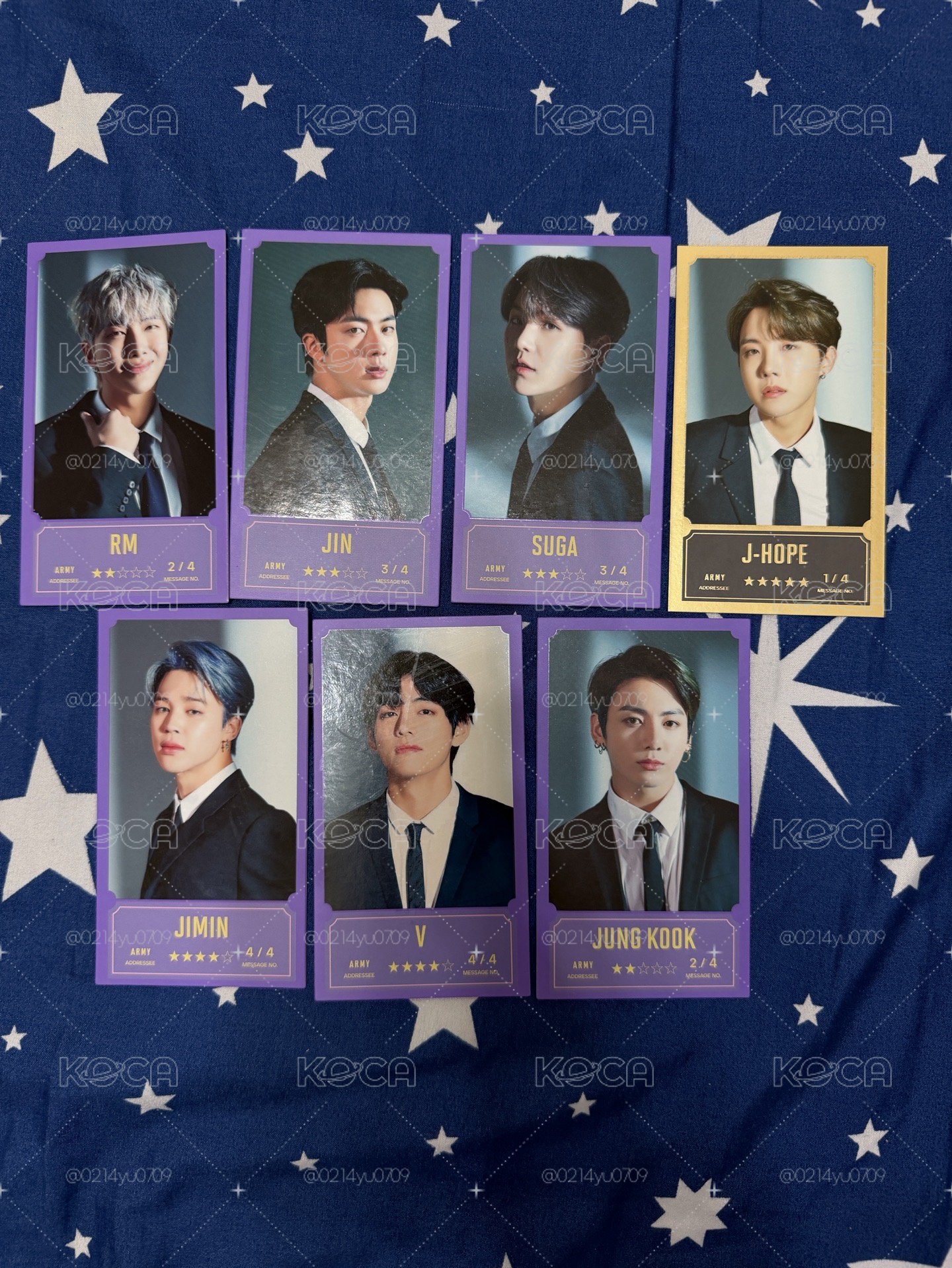 BTS BANGBANG CON 留言卡 整組不拆②