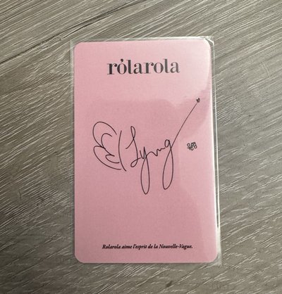 ROLAROLA 4.0 張員瑛代言卡