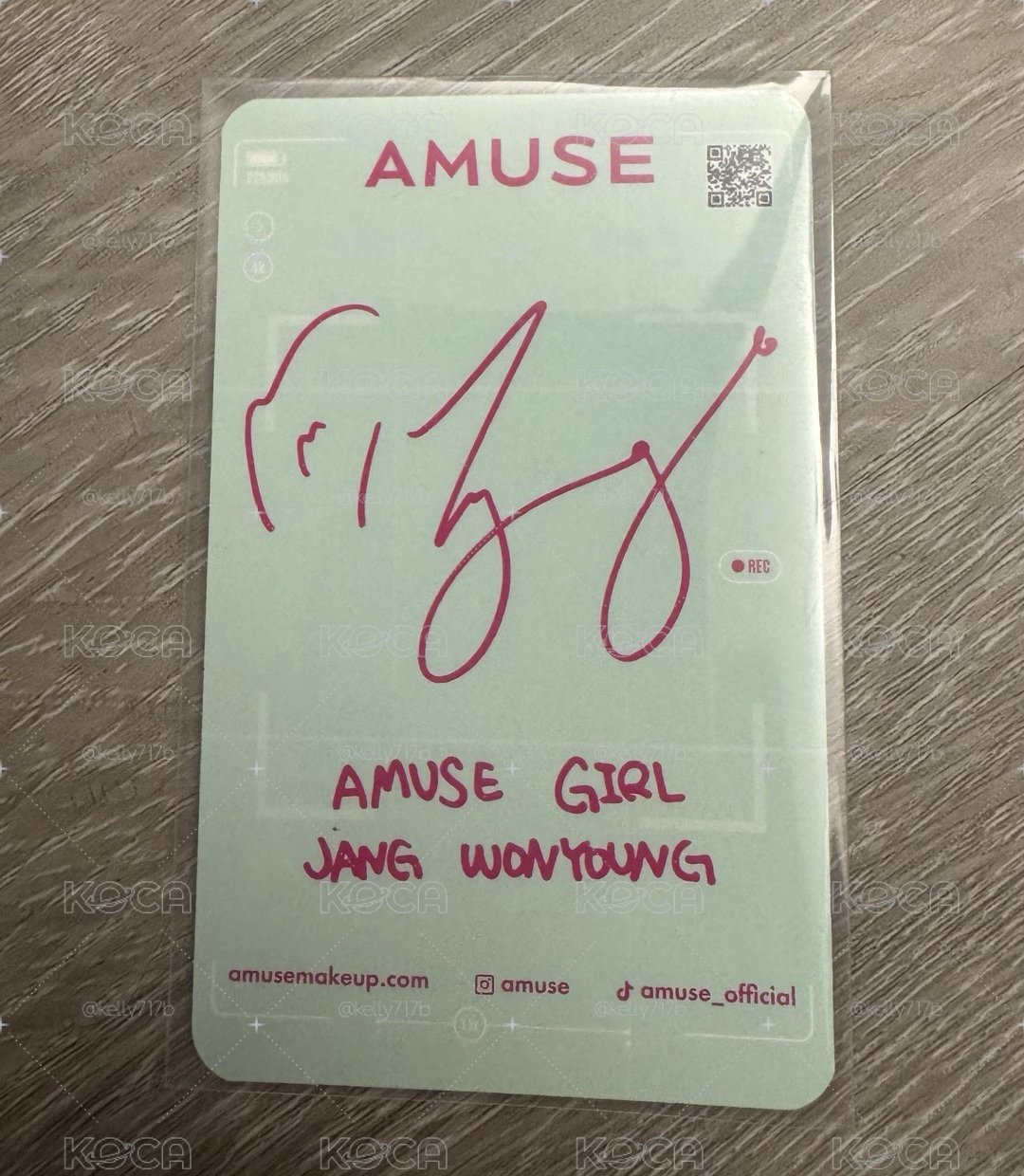 AMUSE 9.0 代言卡 水蜜桃員🍑