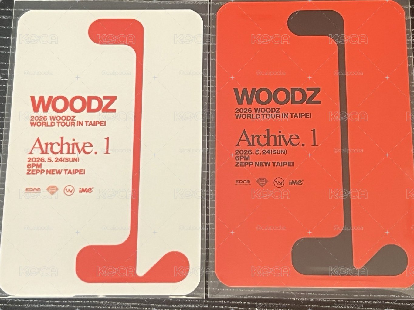 woodz台北入場卡 day2