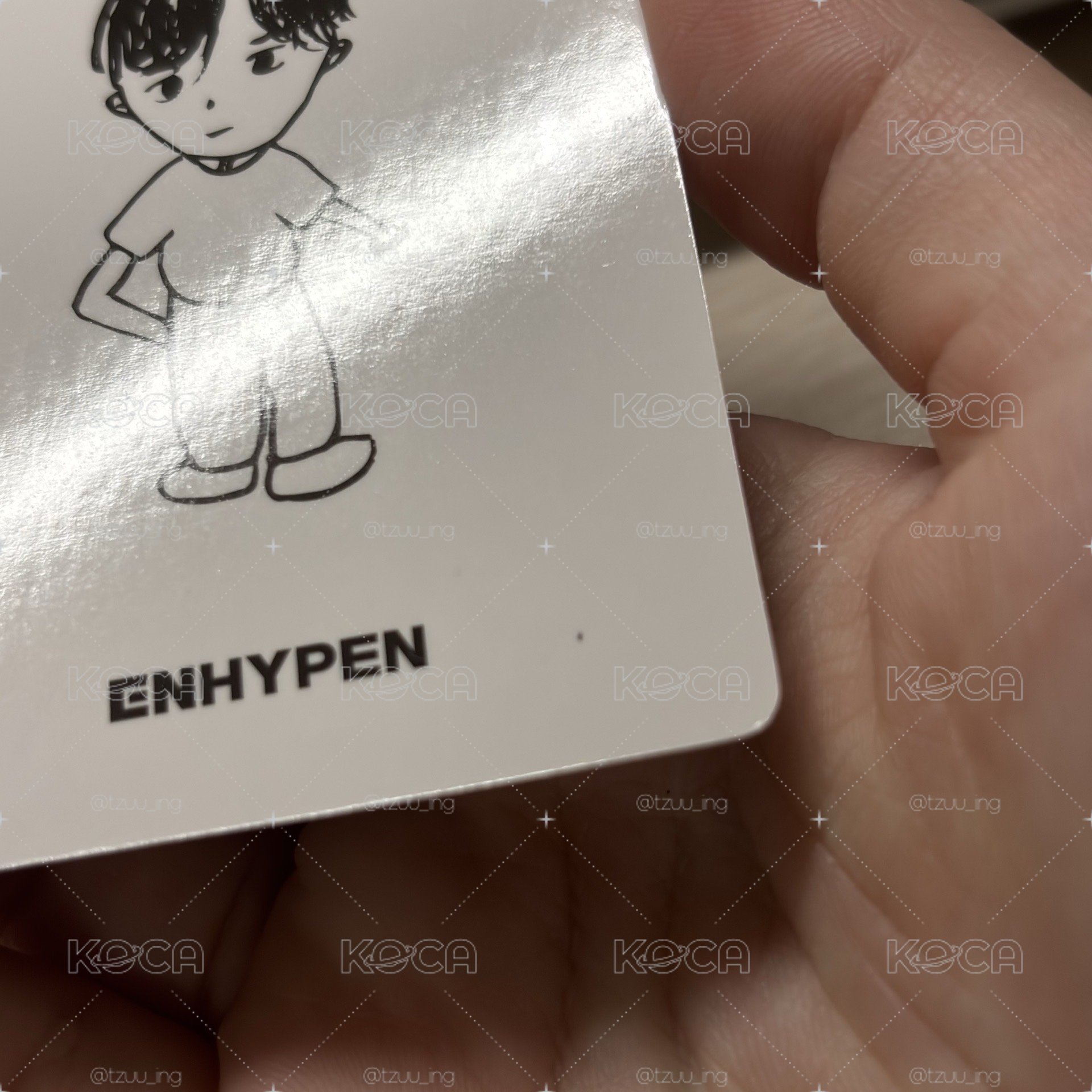 迷五yzy手繪卡背簽售卡 元（有小瑕）