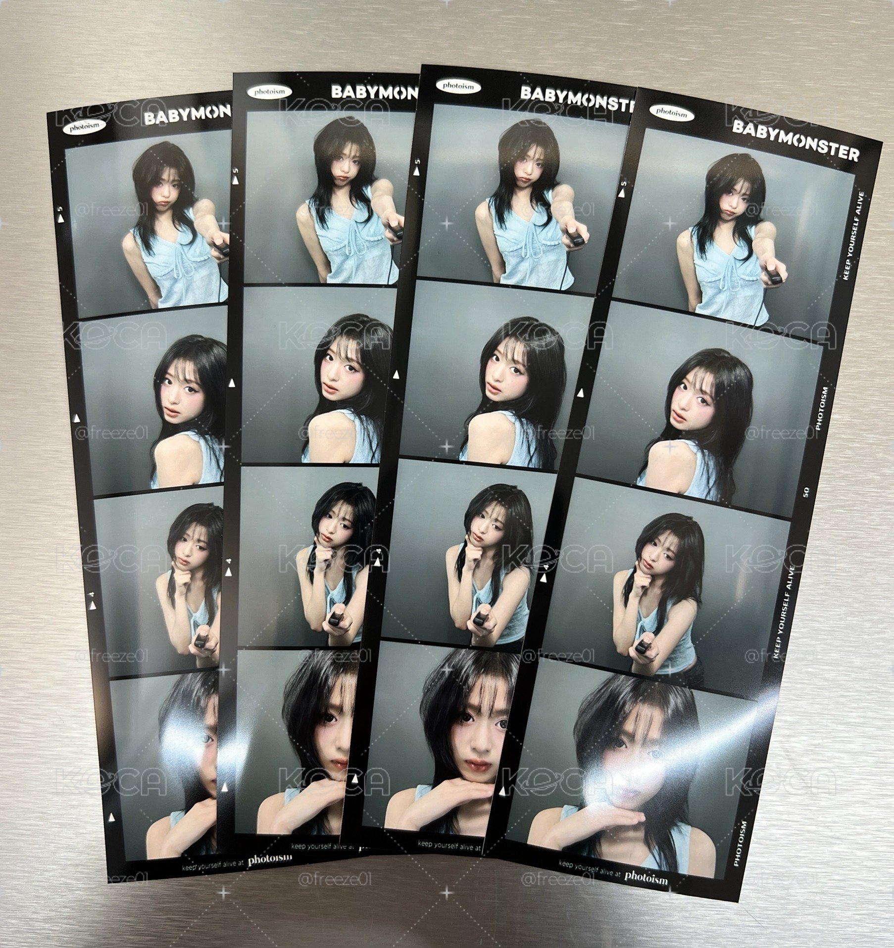 BABYMONSTER * snapism人生四格 貼紙 實物如圖三四五