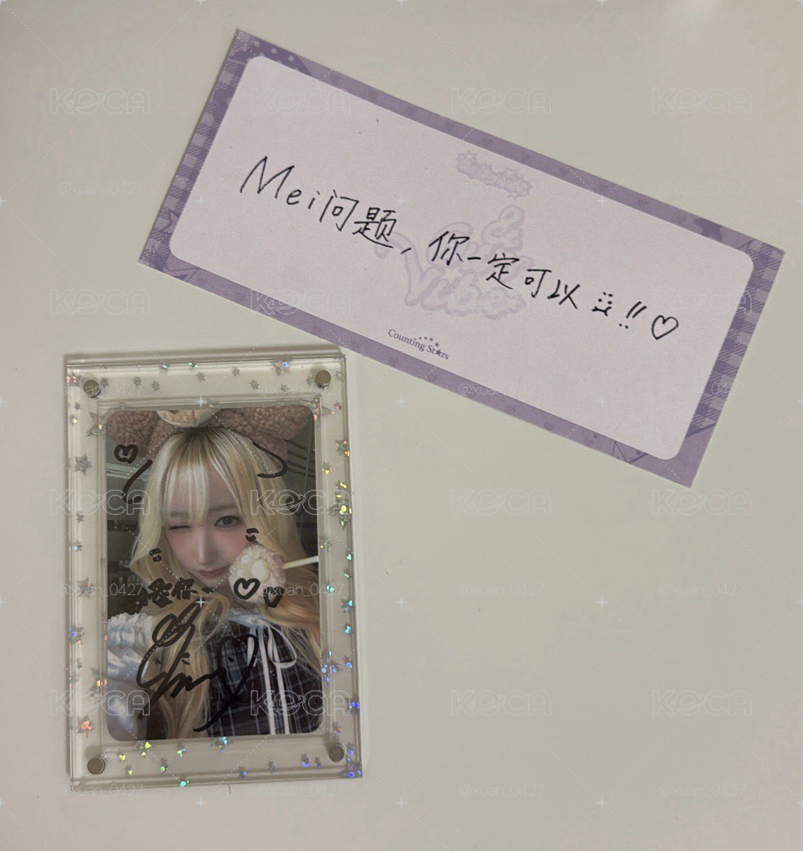 Mei繁體中文畫簽卡^ω^