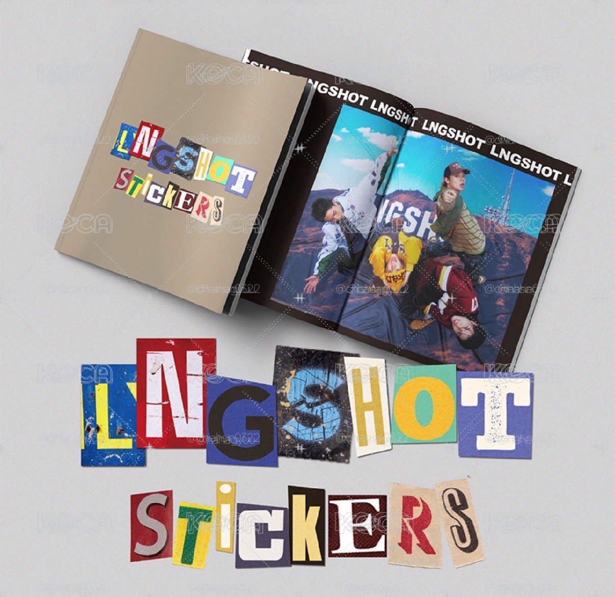 LNGSHOT 貼紙書 未拆