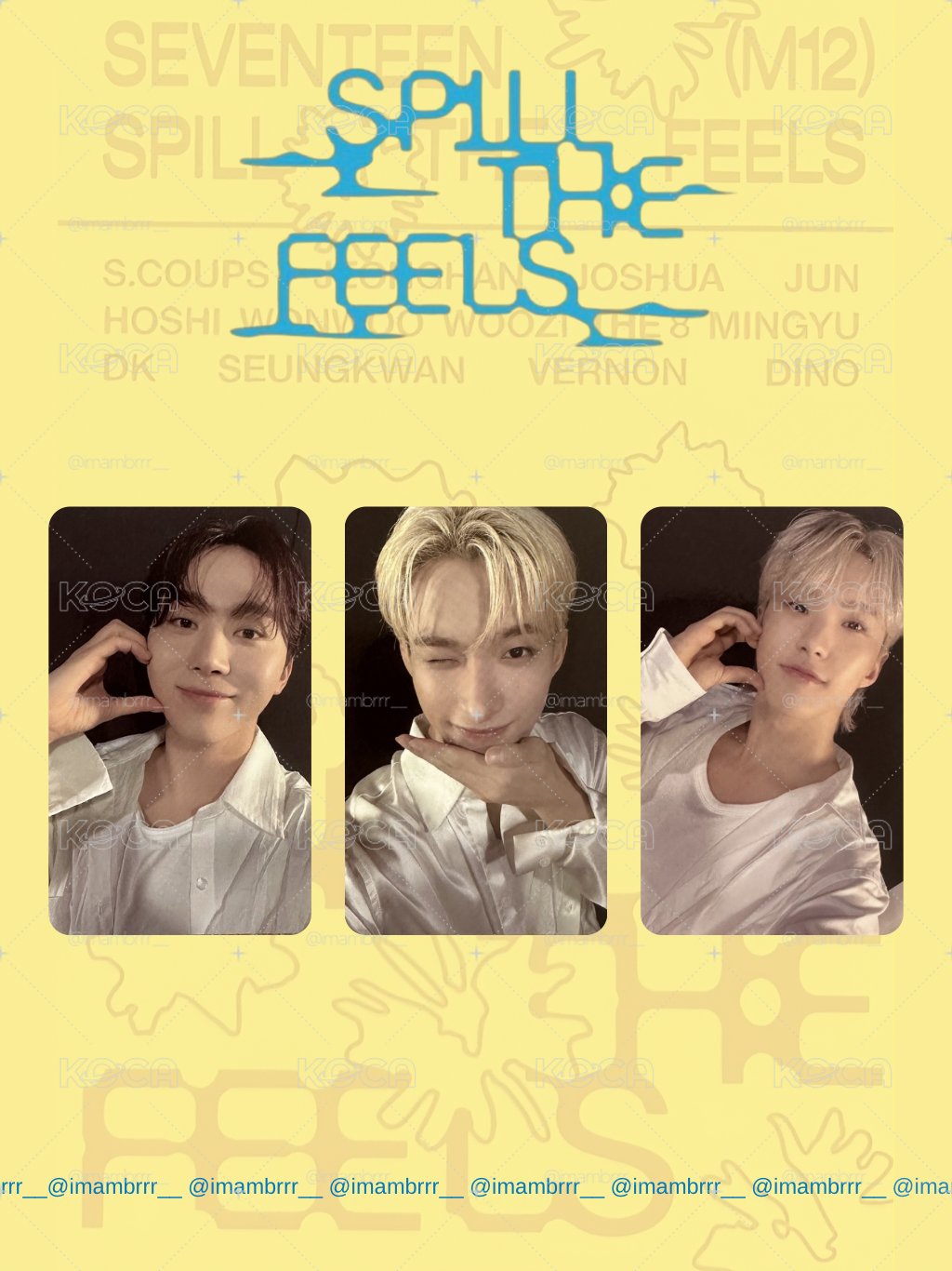 SVT [SPILL THE FEELS] PB ver. 特典卡 | 夫碩順