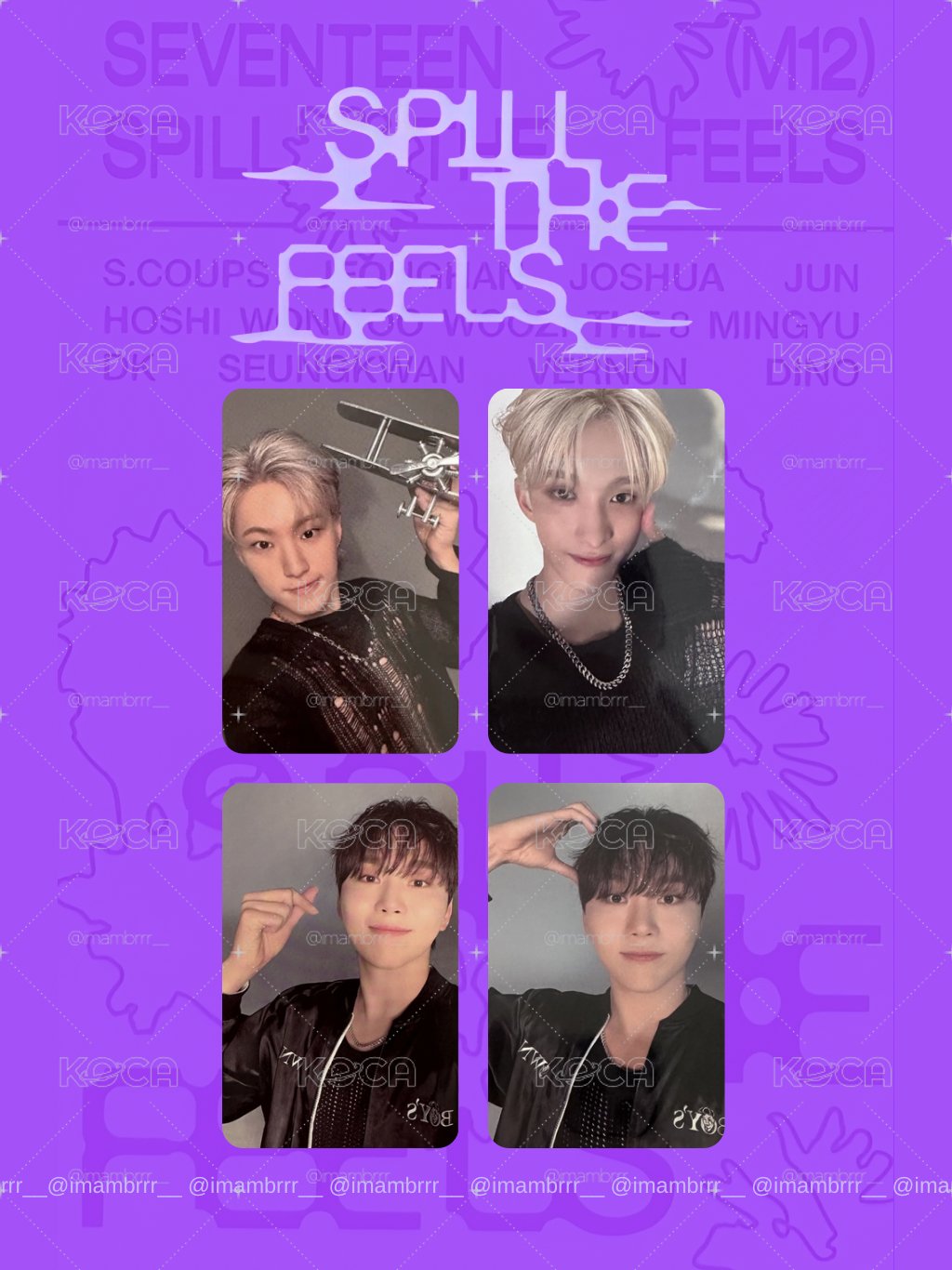 SVT [SPILL THE FEELS] 特典卡 簽售卡