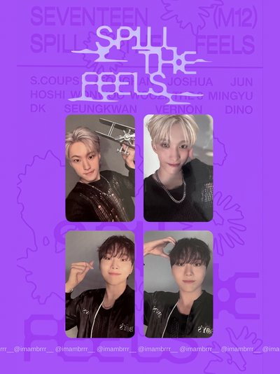 SVT [SPILL THE FEELS] 特典卡 簽售卡