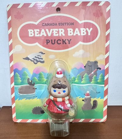 泡泡瑪特 畢奇 吊卡 PUCKY Beaver Baby