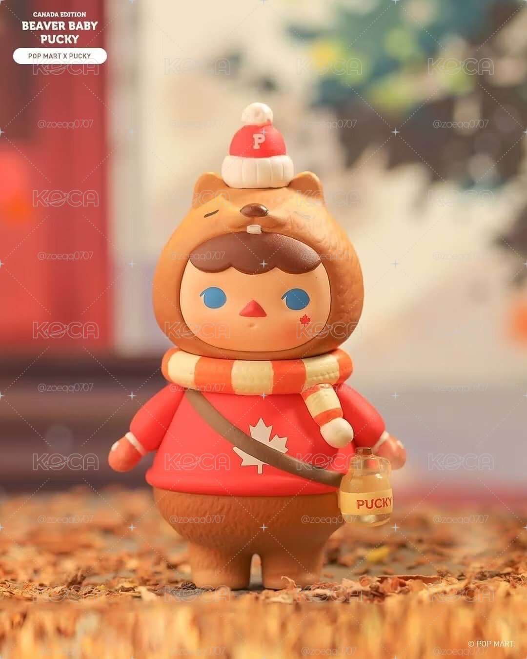 泡泡瑪特 畢奇 吊卡 PUCKY Beaver Baby