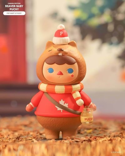 泡泡瑪特 畢奇 吊卡 PUCKY Beaver Baby