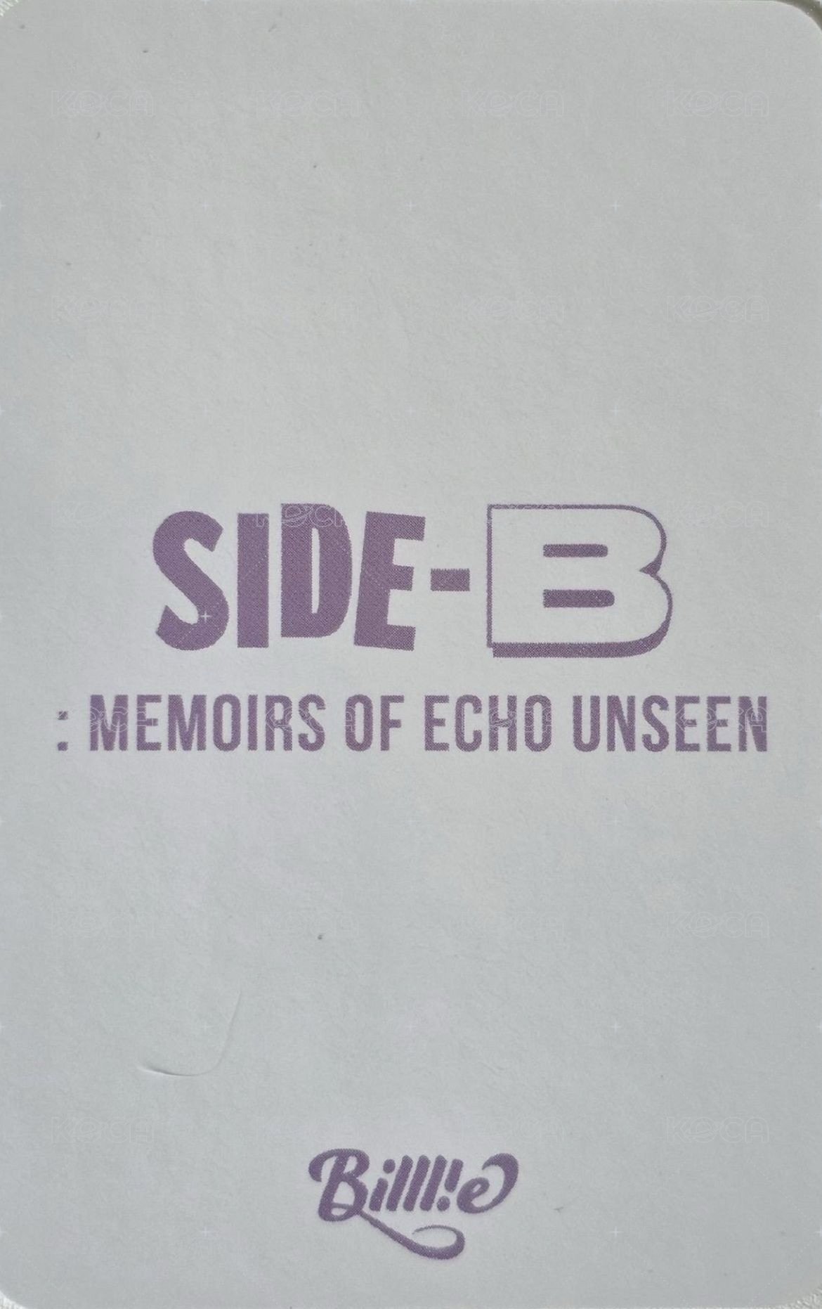side-B k4 1.0 特典卡  背面