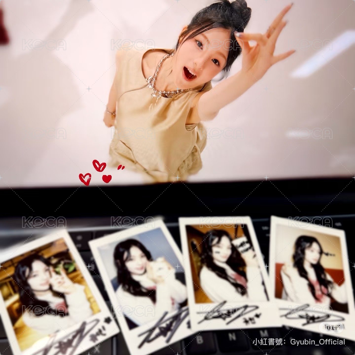 Cappuccino單曲回歸抽獎 未公開 / 抽選拍立得 (小紅書2025/11) 背面