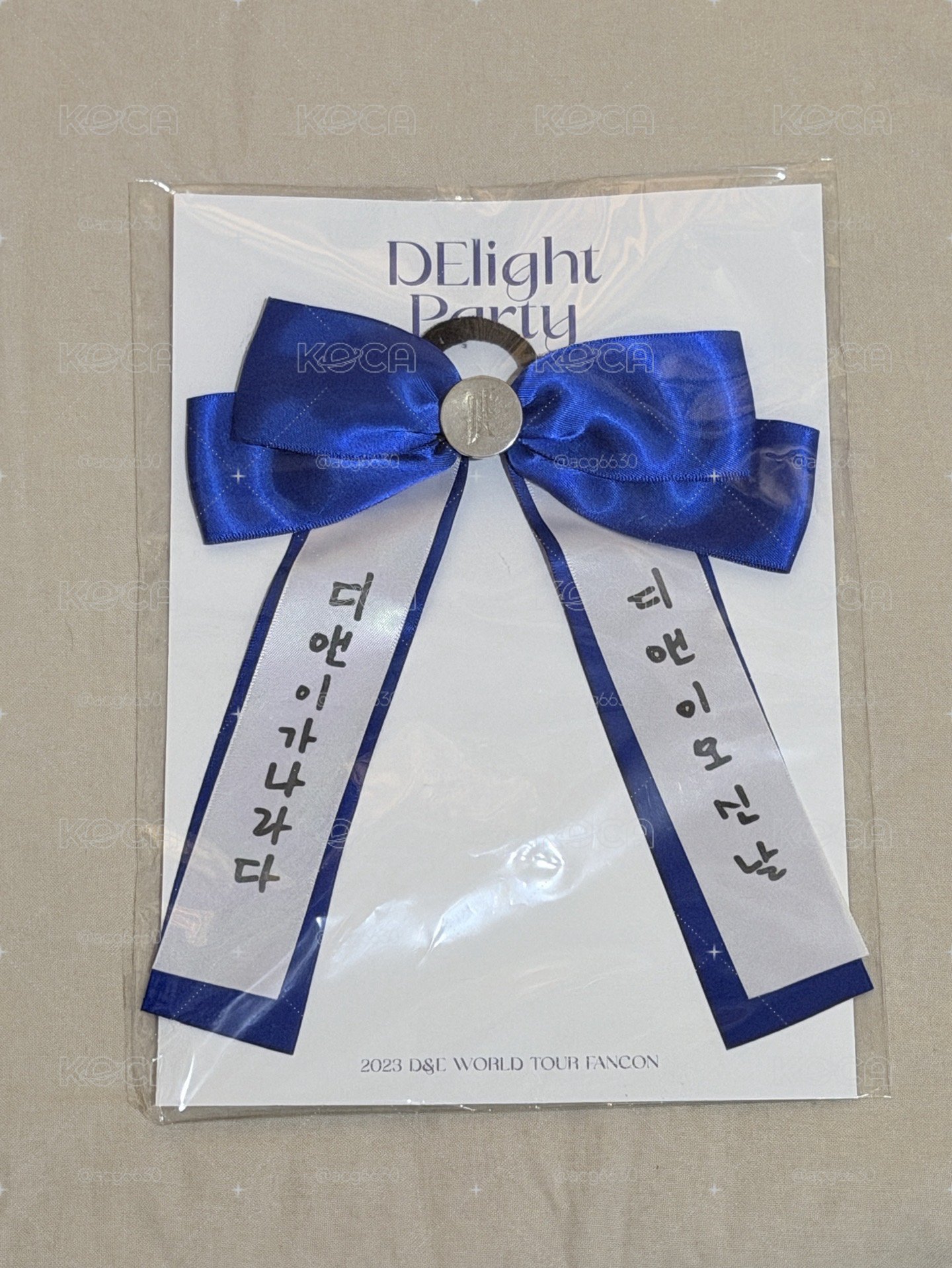 D&E 手燈蝴蝶結 李赫宰