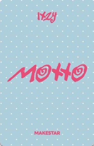 Motto ms 東京 1.0 合照 簽售卡 大頭貼 背面