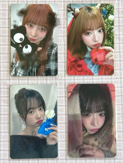 Haruna 親簽小卡 塗鴉小卡 睡衣 紅斗篷 福袋 圍巾