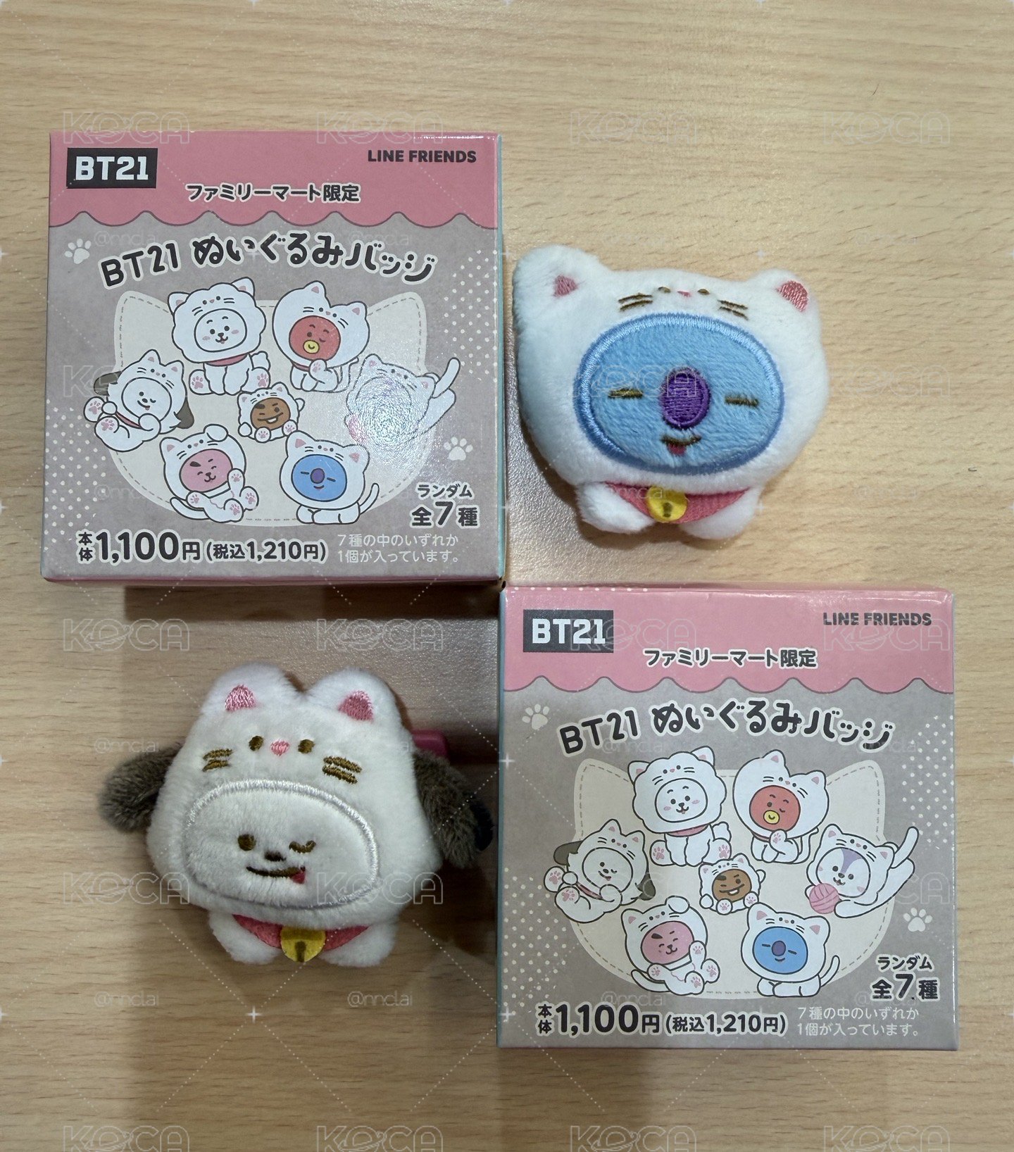 日本全家 BT21徽章別針盲盒