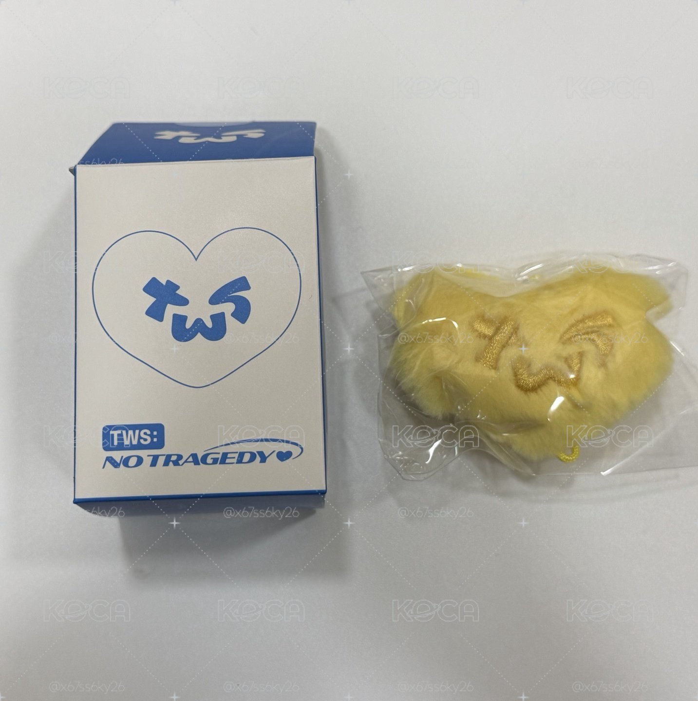 tws mini5 快閃 吐心小吊飾 黃色