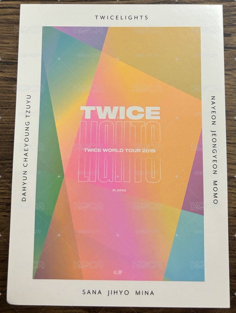 子瑜💙三巡”TWICELIGHTS”大卡