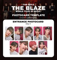 THE BOYZ "THE BLAZE" WORLD TOUR D3入場卡
