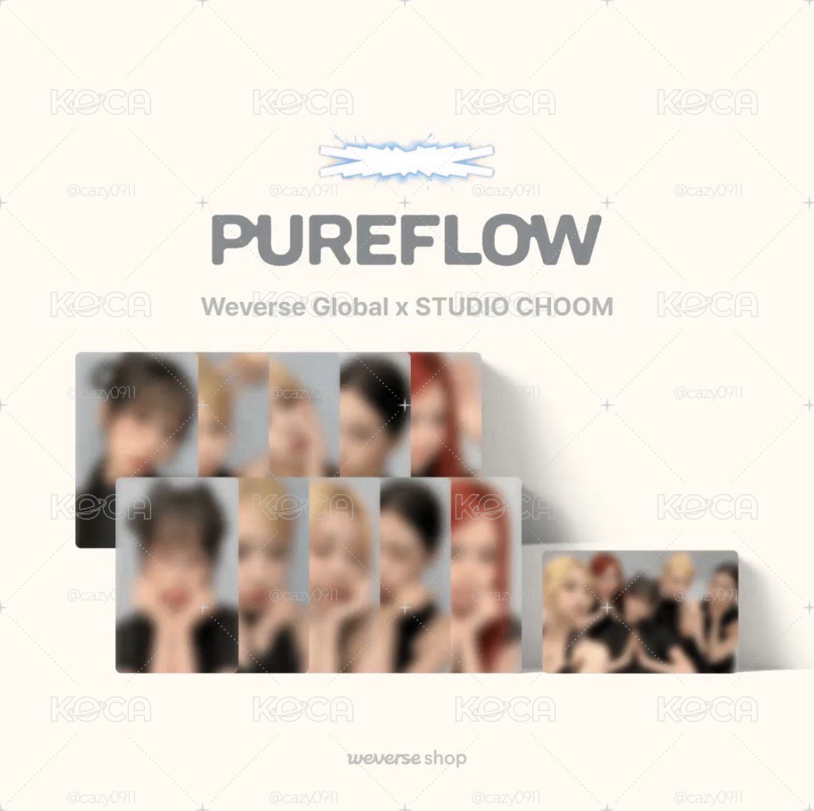 PUREFLOW wvs studio choom 特典卡 