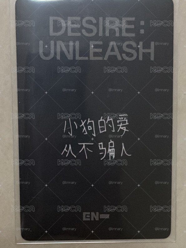 迷六 yzy 視簽5.0 簽售卡 Jake 小狗的愛 從不騙人！