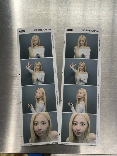 LE SSERAFIM PUREFLOW snapism 人生四格卡 貼紙