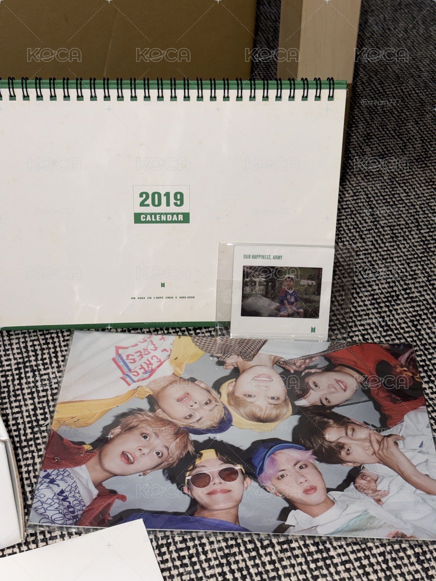 BTS 防彈少年團 2019 SG年曆（非整組）寶寶卡錫