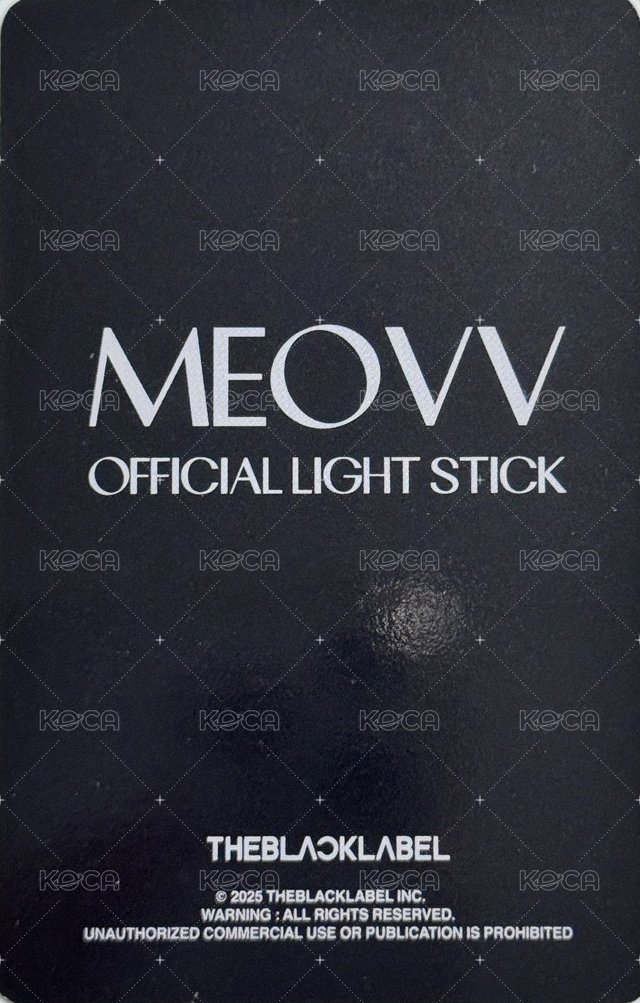 MEOVV 第一代手燈 FLNK 特典卡  背面