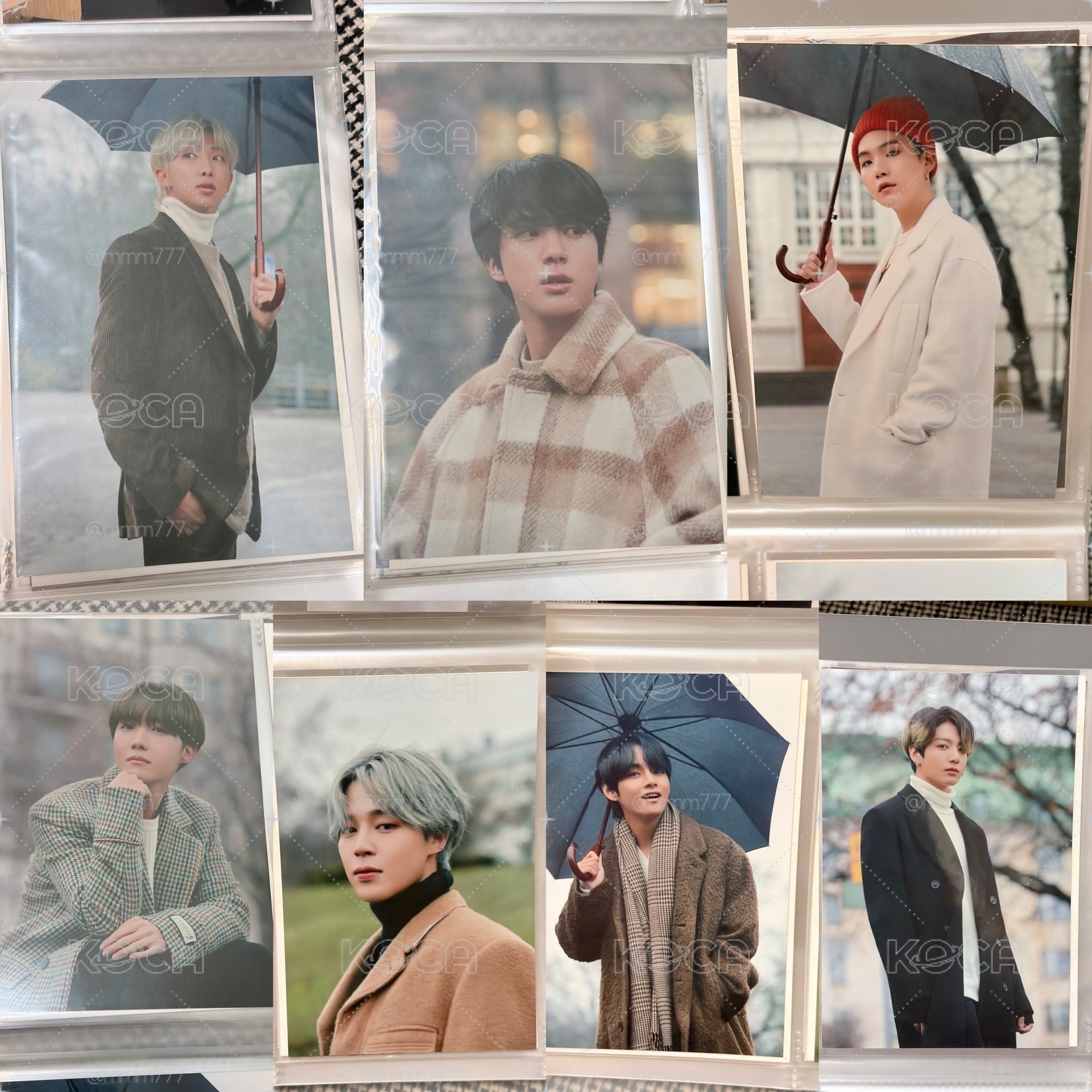 BTS 防彈少年團 2020冬寫 生寫真一套