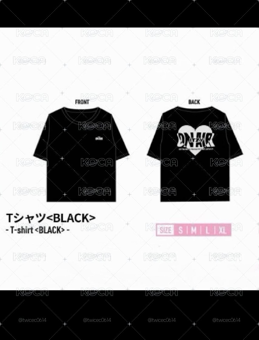 itzy 日場飯咪黑T