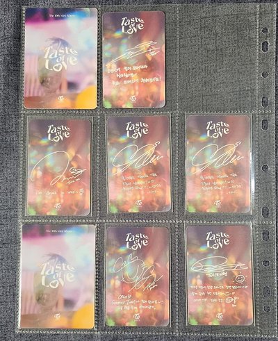 taste of love 專輯卡／