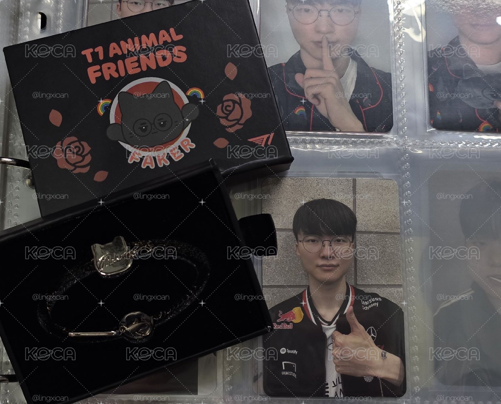 Faker動物朋友 手鍊含卡