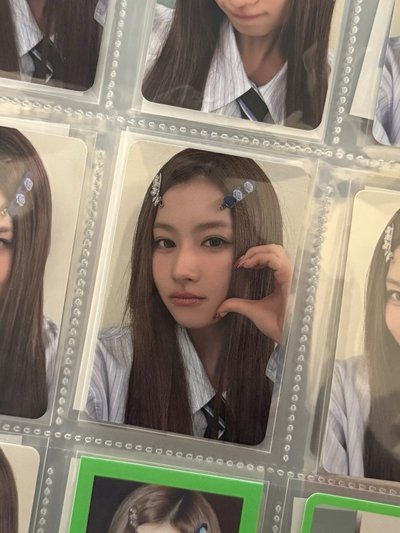 Sana bdm 特典卡 比心髮夾紗