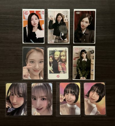 Sana bdm 特典卡 比心髮夾紗