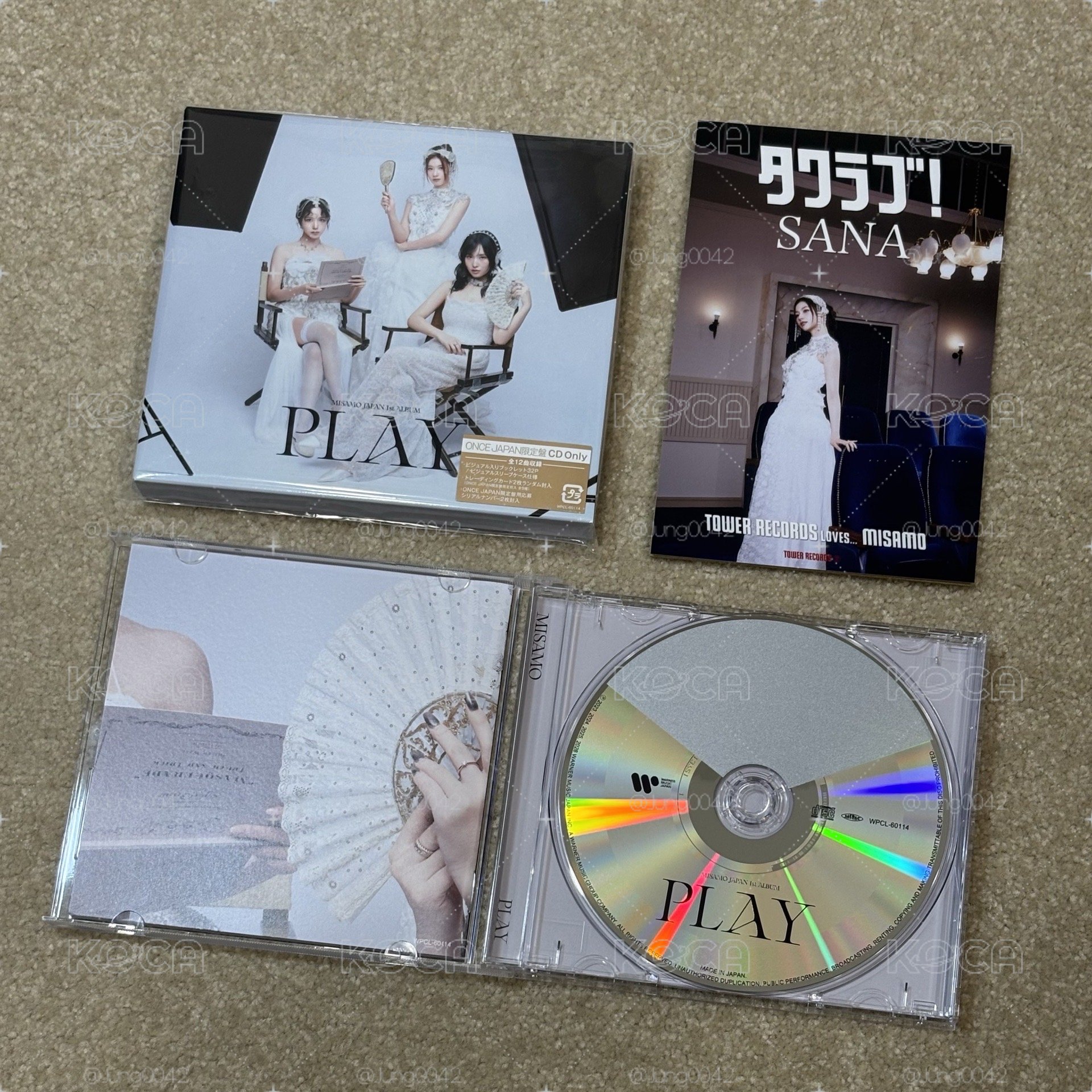MISAMO《PLAY》OJ日本限定盤 空專 含sana特典明信片