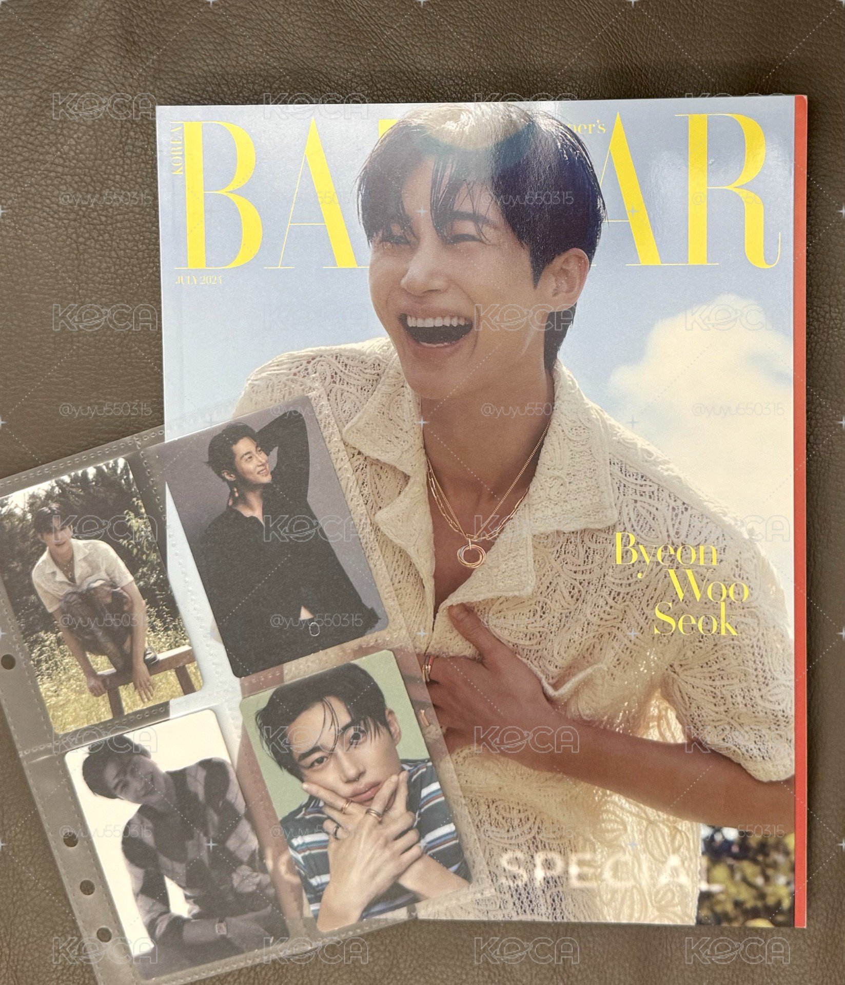 邊佑錫雜誌+小卡