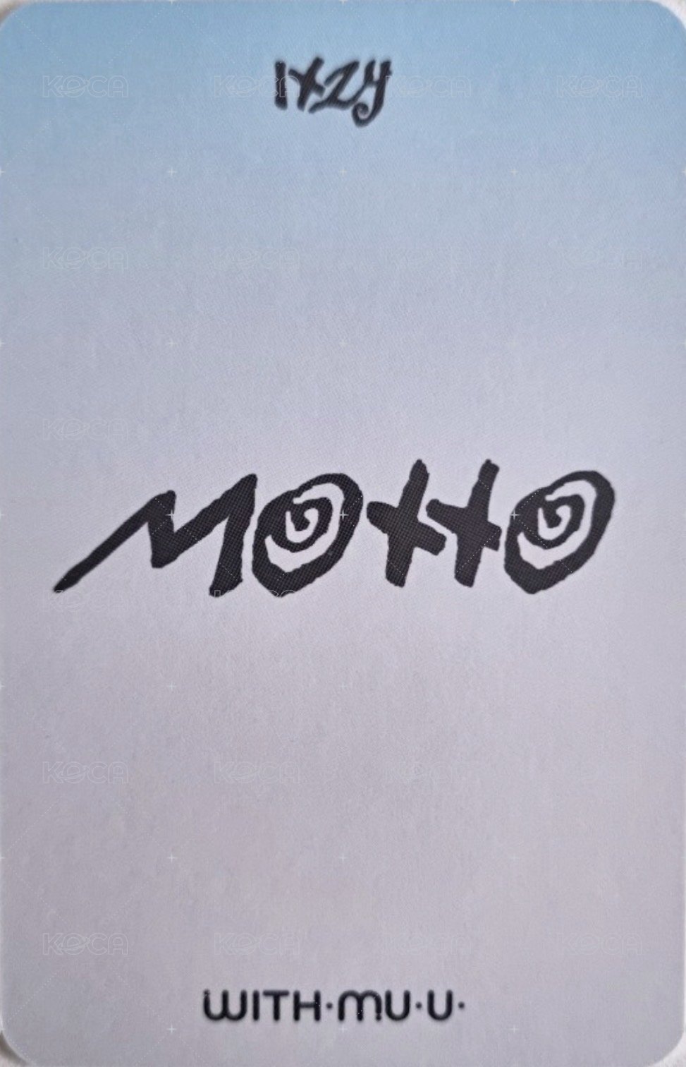 Motto wm 預售 特典卡  背面