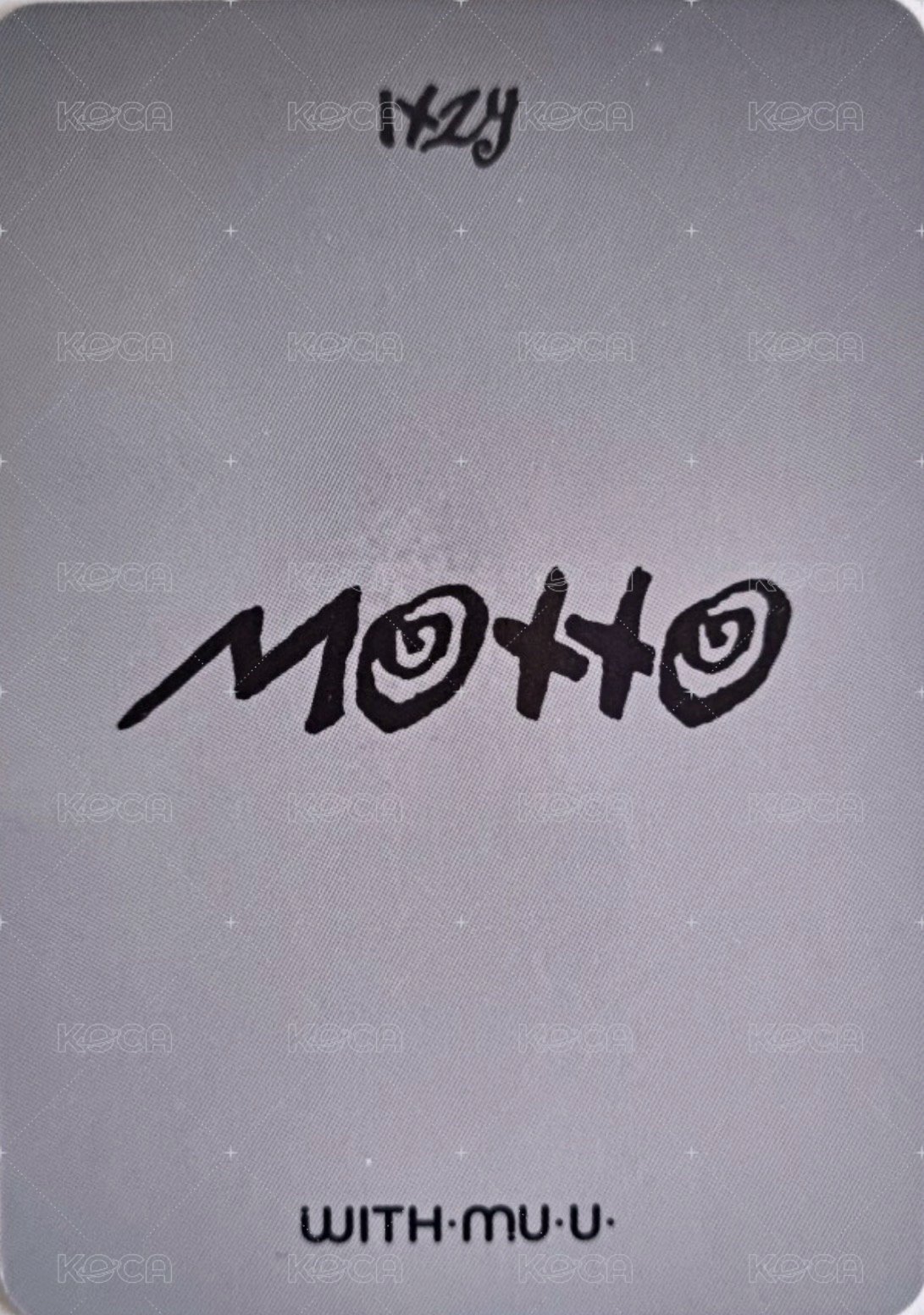 Motto 迷十二 wm 預售 特典卡 花絮大卡 背面