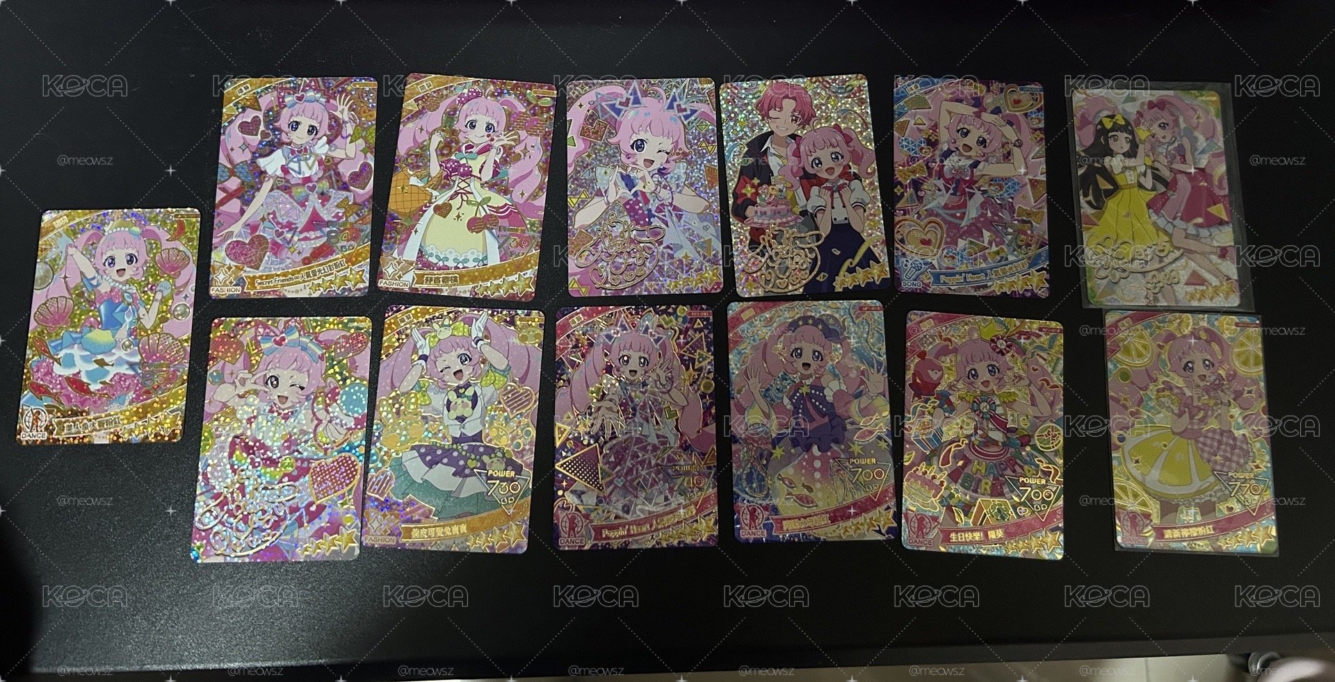 秘密的偶像公主1-3彈四星卡+隱藏簽 整圖售
