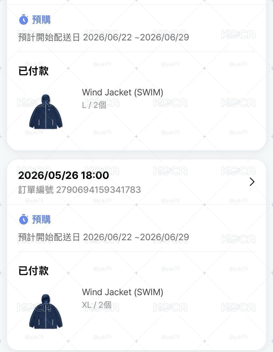 SWIM防風外套 二販