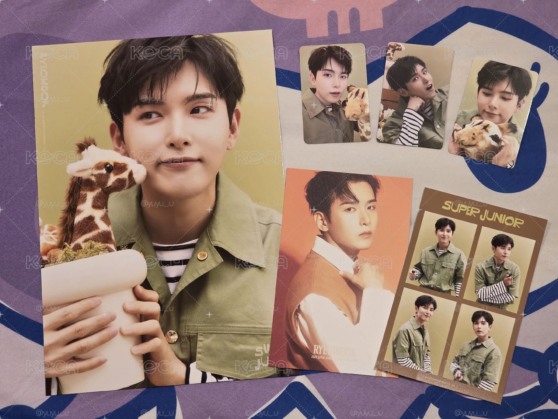 Super junior ▪︎厲旭 2024年曆卡 特典卡 明信片 人生四格 A4海報