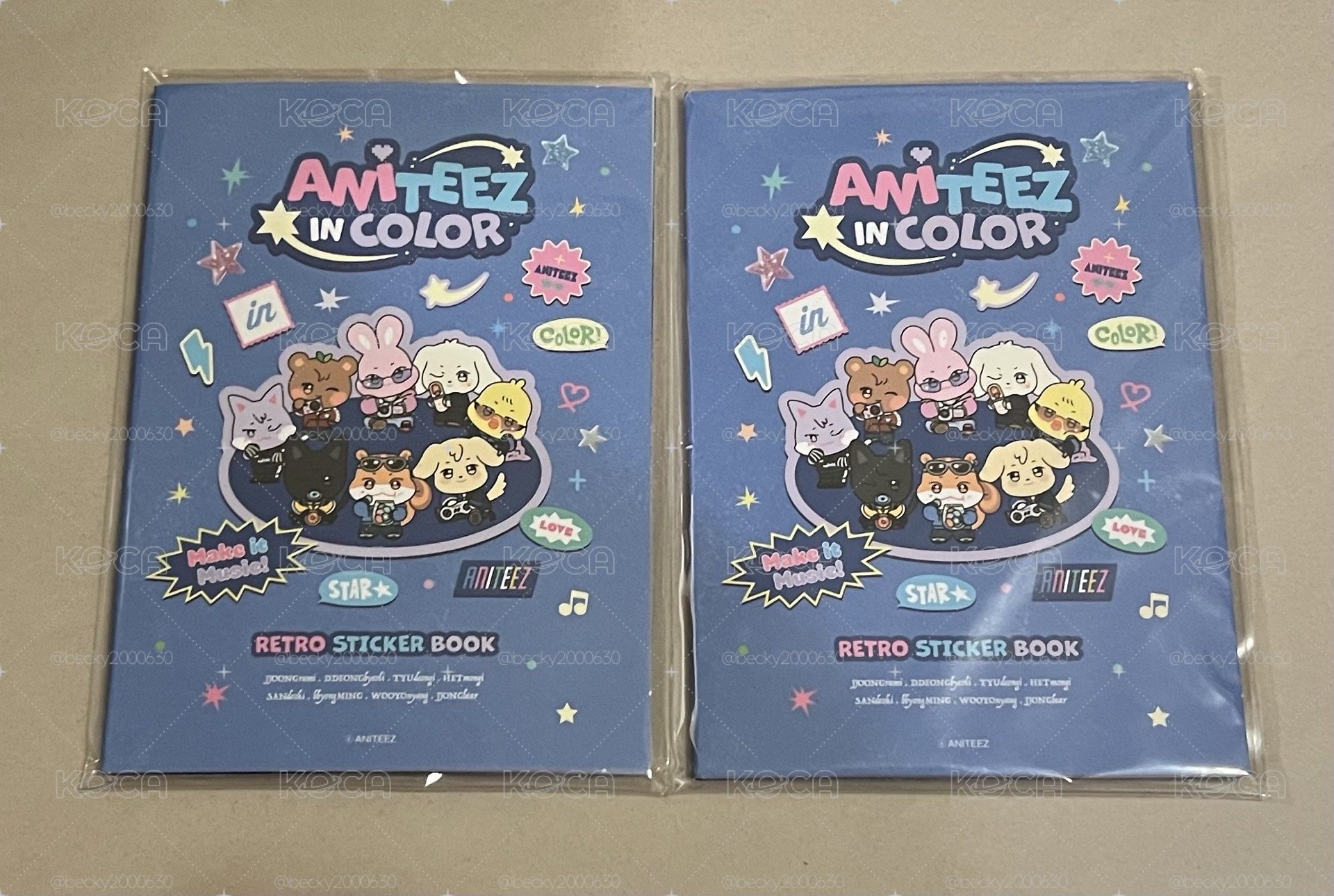 ATEEZ ANITEEZ IN THE COLOR 貼紙書