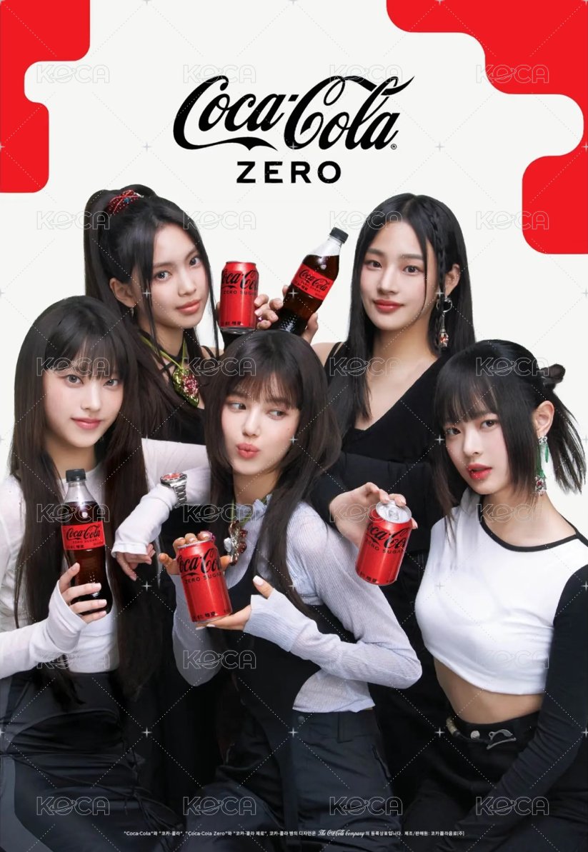 NJ x Coca-Cola ZERO 海報 代言海報 背面