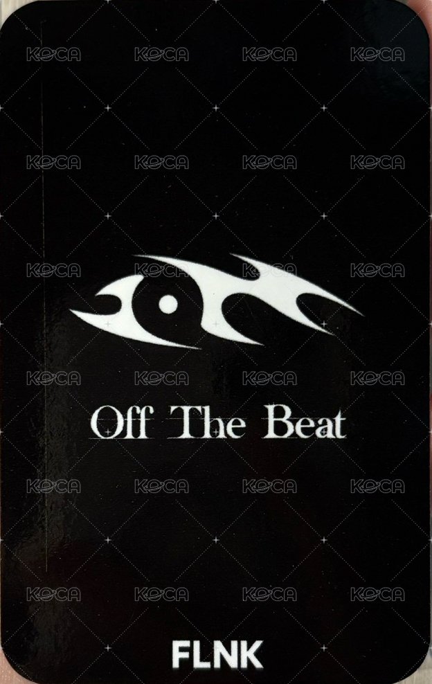 Off The Beat FLNK 簽售卡  背面