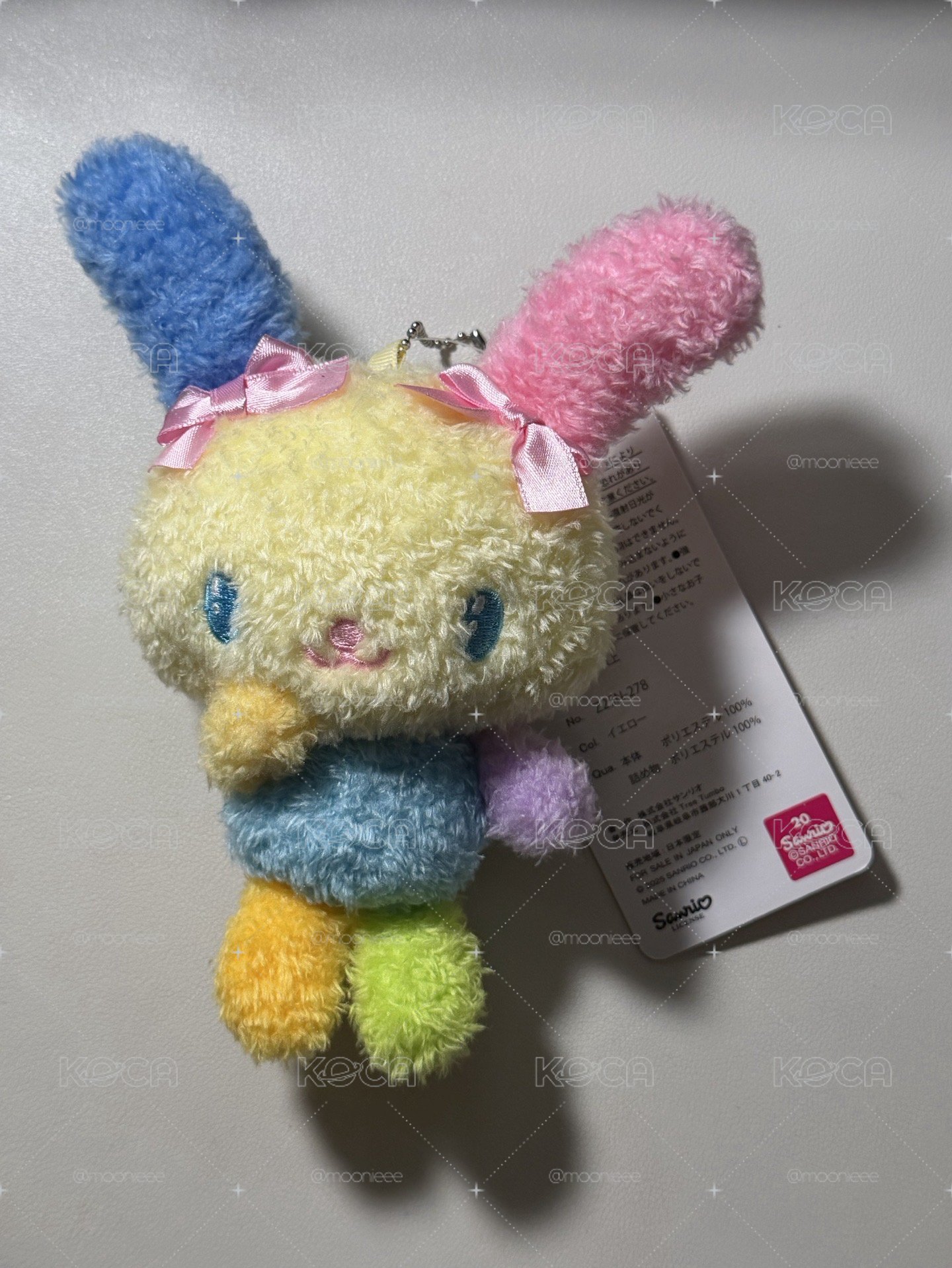 毛絨花小兔 未帶出門未剪吊牌