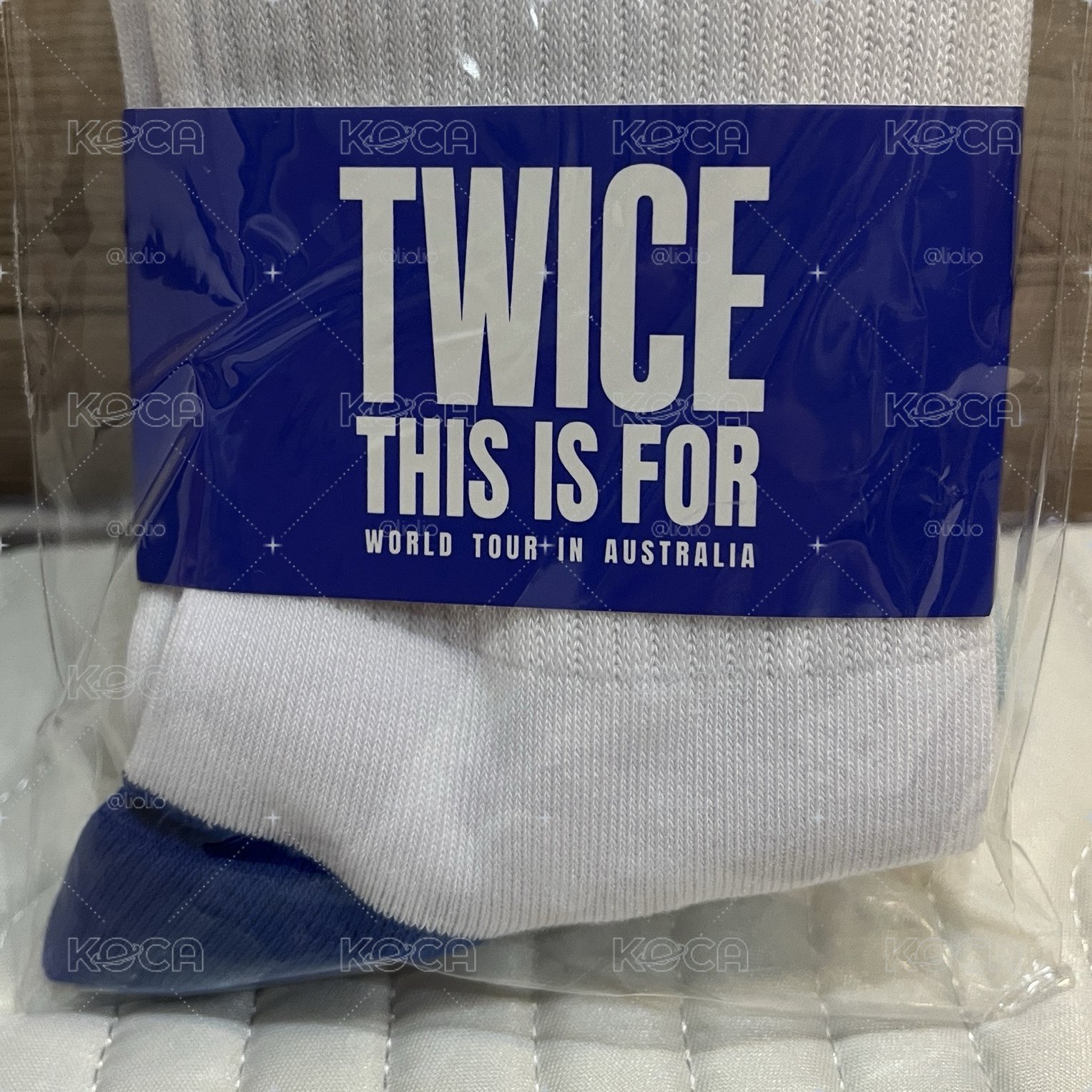 TWICE 六巡澳洲場VIP禮 中長襪 兩雙一組