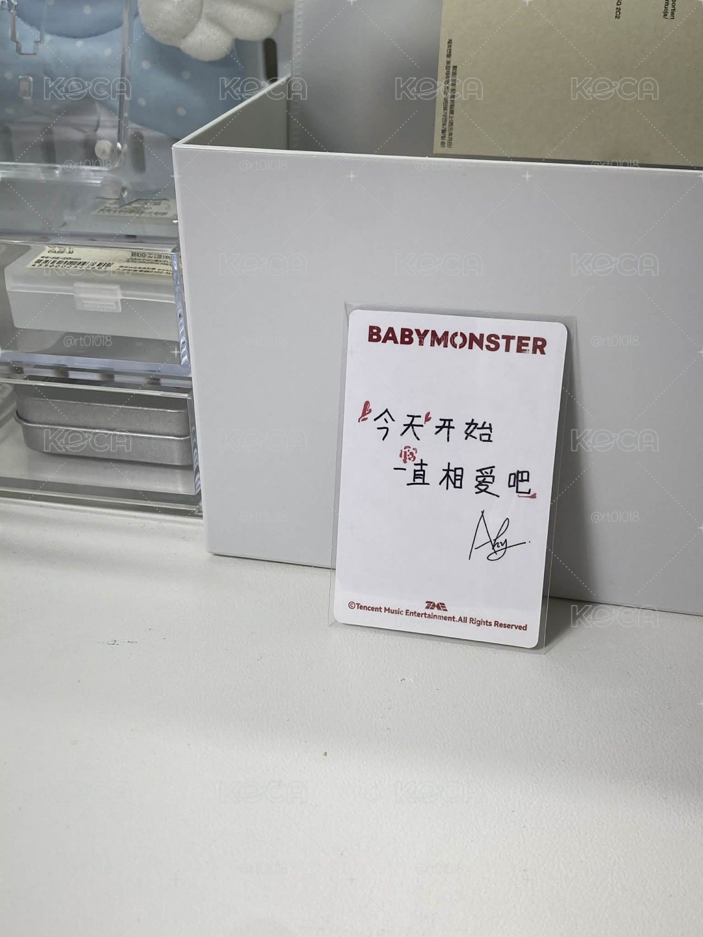 BABYMONS7ER QQ音樂 TME預售 特典卡 中文卡背