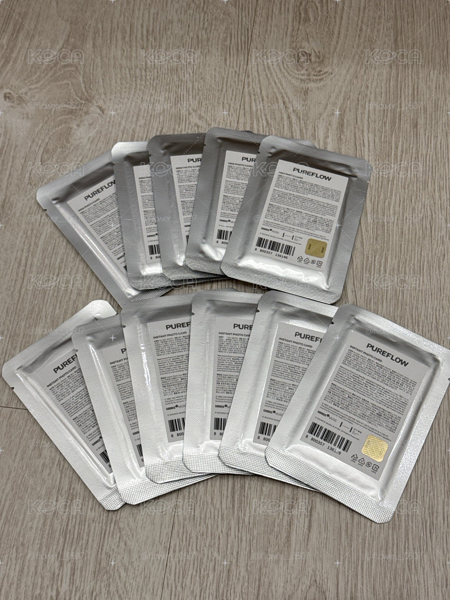 LE SSERAFIM PUREFLOW 韓國快閃店 未拆卡包 隨機拍立得 隨機卡