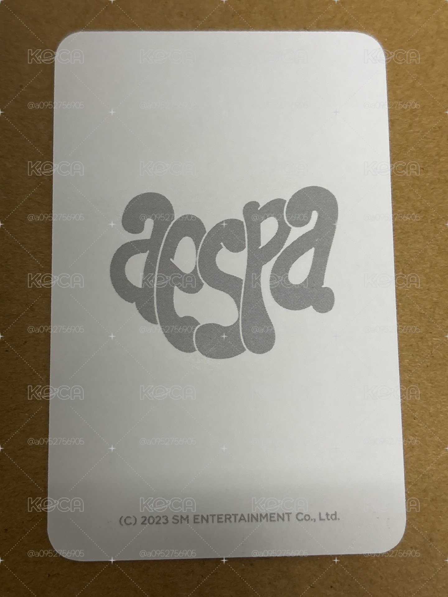 aespa Karina 柚子 ctmi 周邊卡 藍包柚 柚-119